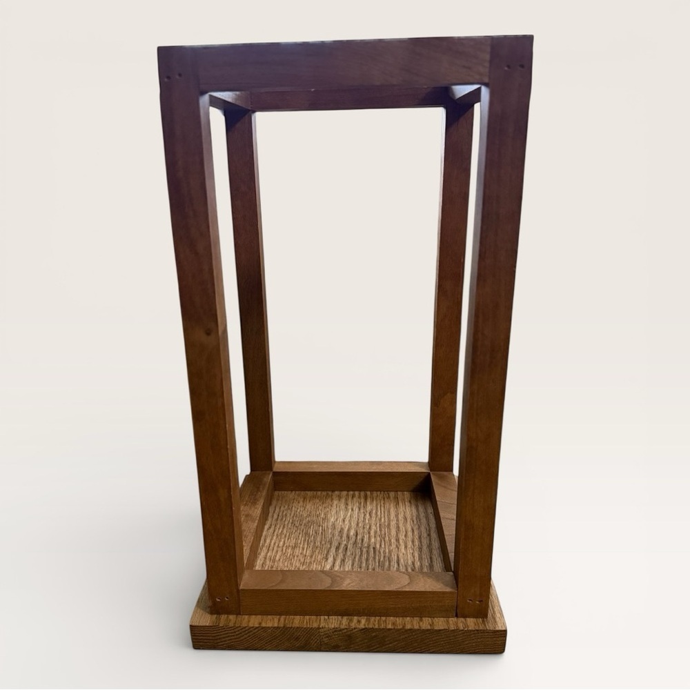 Wooden Lantern Candle Holder Centerpiece